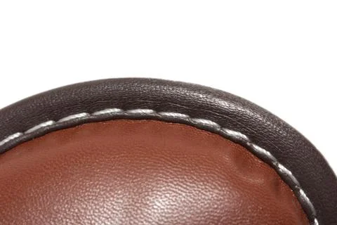 Background of brown leather Stock Photos