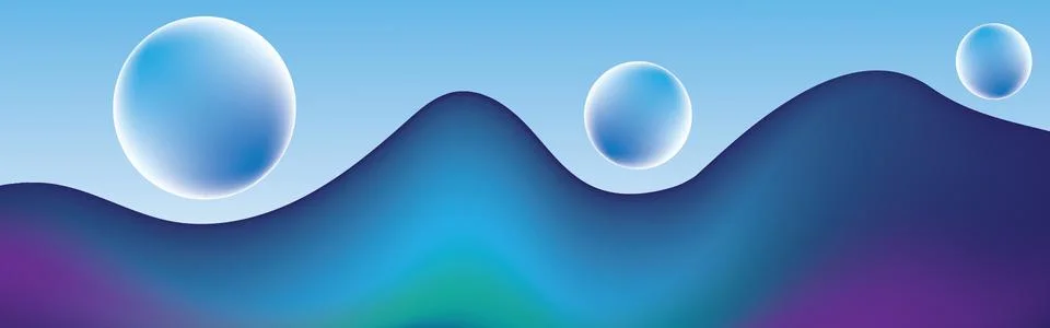 Background bubble gradient blured colorful abstract Illustrazione stock