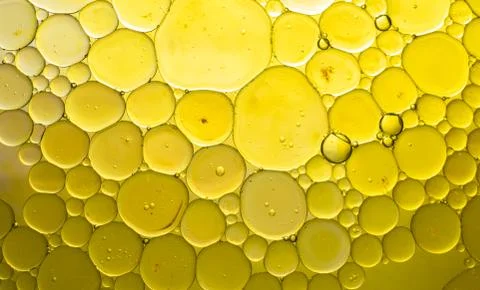 Background of bubbles and circles yellow tones Stock Photos
