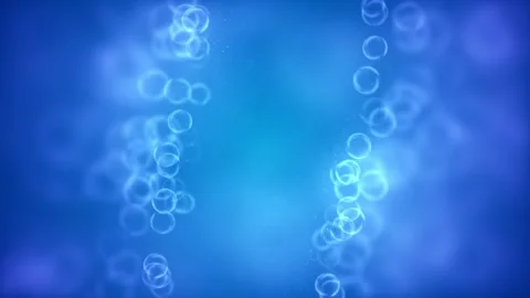 Background with bubbles, a lot of bubbles on a blue background Stock Footage 244055085