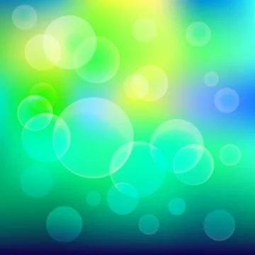 Background with bubbles in the sky Stock Illustration
