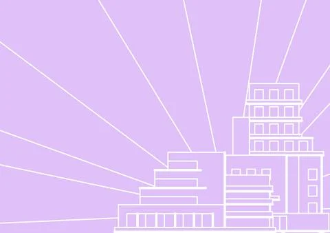 Background with building abstract. Card real estate company. Stock Illustration