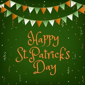 Background with buntings Stock Illustration