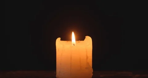 Background with  burning candles Stock Footage 123975358