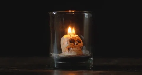 Background with  burning candles Stock Footage 123976452