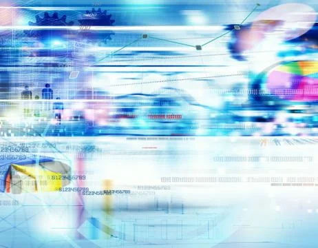 Background business analysis on web Illustrazione stock