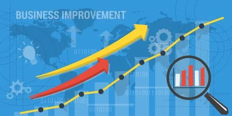 Background BUSINESS IMPROVEMENT Stock Illustration
