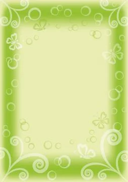 Background with butterflies and figures Stock Illustration