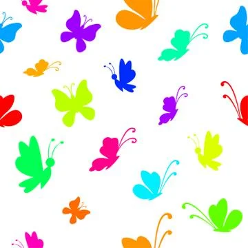 Background, butterflies Stock Illustration