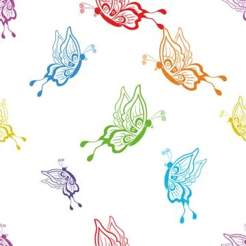 Background, butterflies Stock Illustration