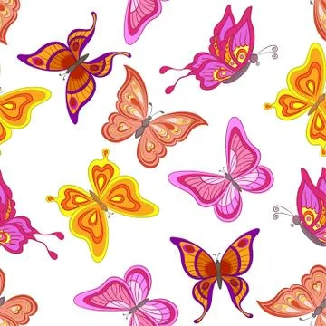 Background, butterflies Stock Illustration