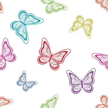 Background, butterflies Stock Illustration