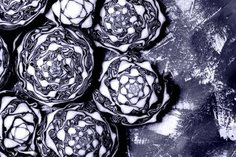 Background cabbage texture Stock Photos