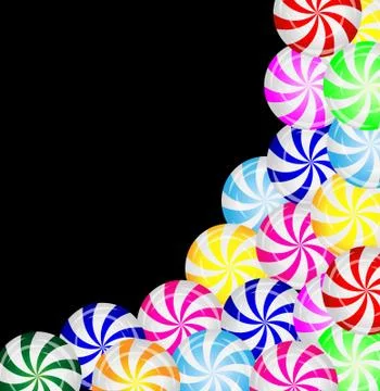 Background from the candies of lollipops Stock Illustration
