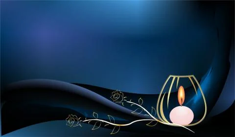 Background with a candle Stock Illustration
