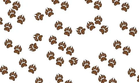Background with canine prints Stock Illustration