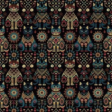 Background, cartoon, illustration, pattern, print, vector, animal, cute, design, Stock Photos