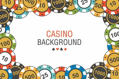 Background casino chips Stock Illustration