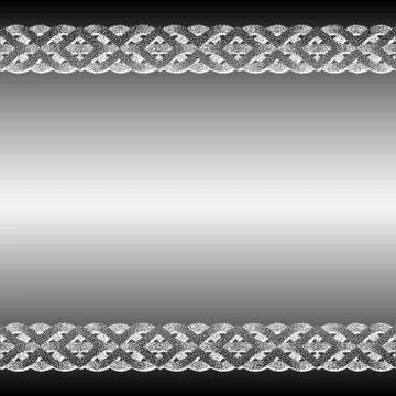 Background with Celtic stippling weaving - vector illustration Stock Illustration