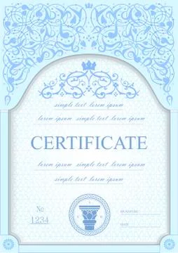 Background for the certificate Stock Illustration