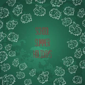 Background On Chalkboard Stock Illustration