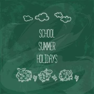 Background On Chalkboard Stock Illustration