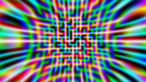 Background with changing chromatic pattern with distortion Stock Footage 115813162