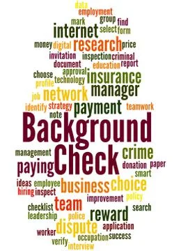 Background check, word cloud concept イラスト素材