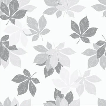Background of chestnut leaves Stock Illustration
