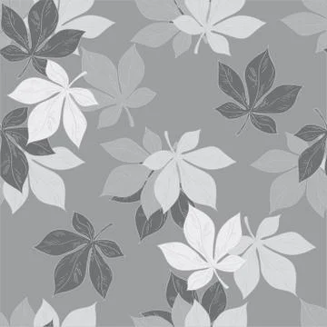 Background of chestnut leaves Stock Illustration