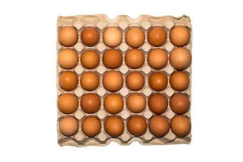 Background of chicken eggs. Stock Photos