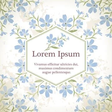 Background with chickweed flowers. Stock Illustration