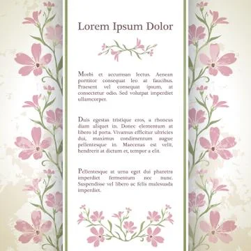 Background with chickweed flowers. Stock Illustration