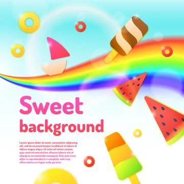 Background for a children store and creativity. Stock Illustration