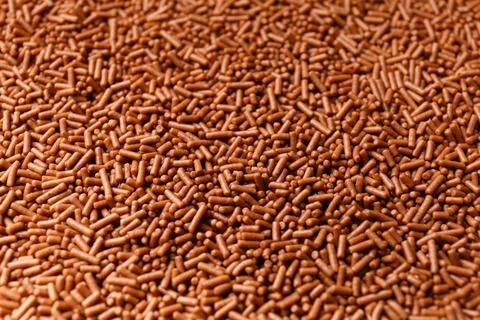 Background of chocolate chips copy space Stock Photos