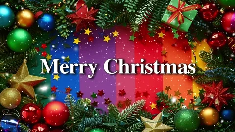 Background with Christmas and New Year decorations, with glass balls. Stock Footage 276106900