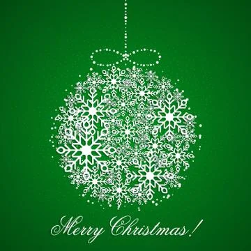 This is a background with a Christmas ball Stock Illustration