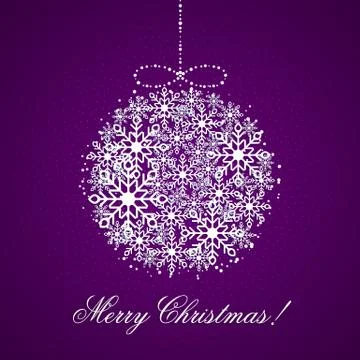 This is a background with a Christmas ball Stock Illustration