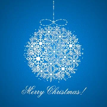 This is a background with a Christmas ball Stock Illustration