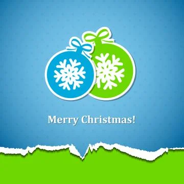 Background with Christmas balls Stock Illustration