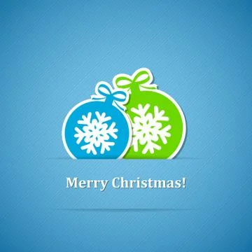 Background with Christmas balls Stock Illustration