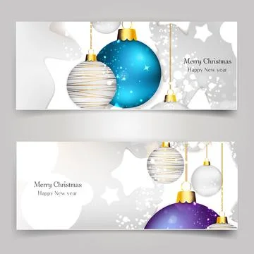 Background with christmas balls Stock Illustration