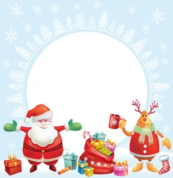 Background for Christmas card Stock Illustration