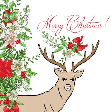 Background with Christmas decoration Stock Illustration