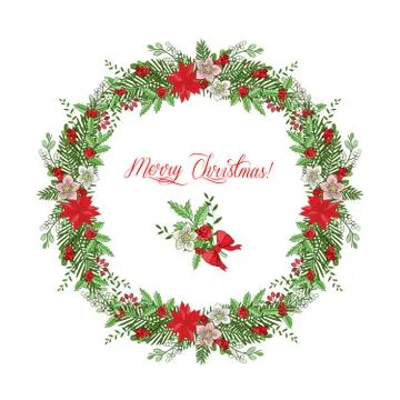 Background with Christmas decoration Stock Illustration