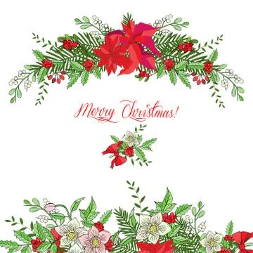 Background with Christmas decoration Stock Illustration