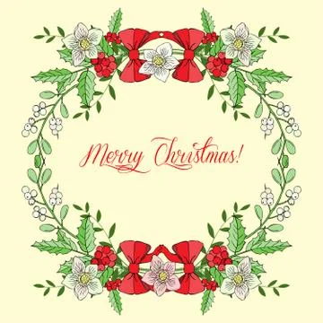 Background with Christmas decoration Stock Illustration
