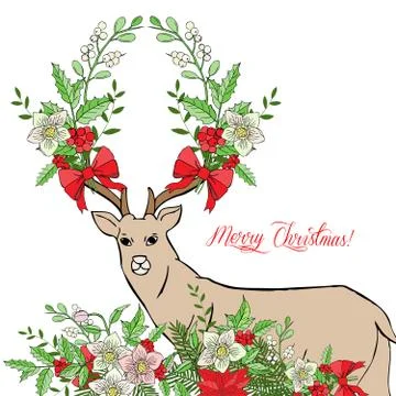 Background with Christmas decoration Stock Illustration