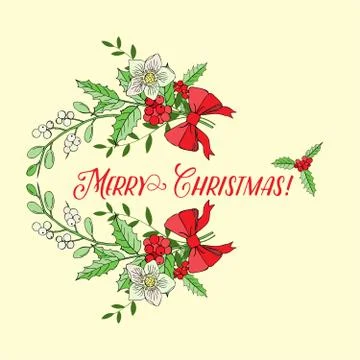Background with Christmas decoration Stock Illustration