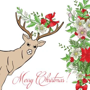 Background with Christmas decoration Stock Illustration